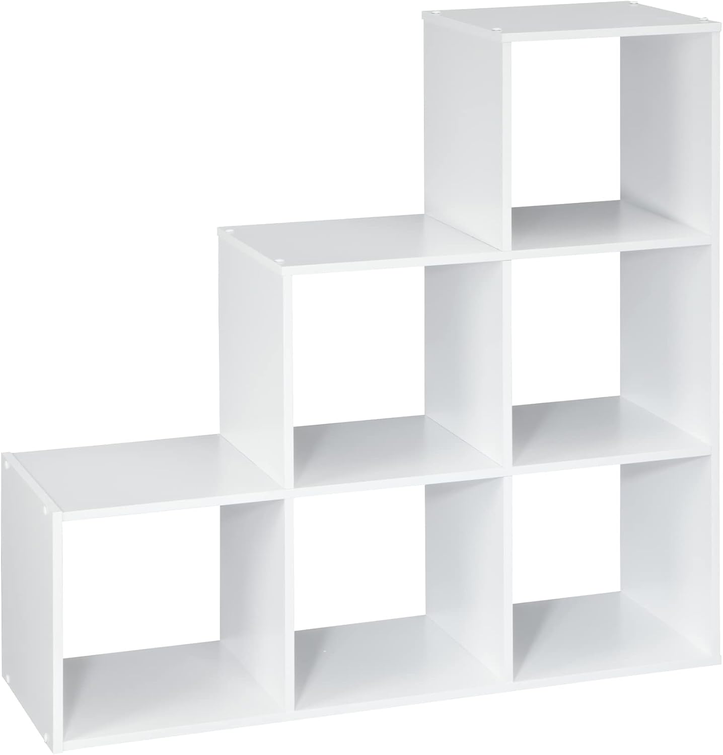 ClosetMaid 9 Cube Laminated Wood Reversible Stackable Open Bookcase Display Shelf Storage Organizer for Home and Office Organization, White