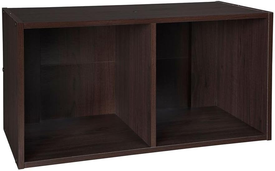 ClosetMaid 9 Cube Laminated Wood Reversible Stackable Open Bookcase Display Shelf Storage Organizer for Home and Office Organization, White