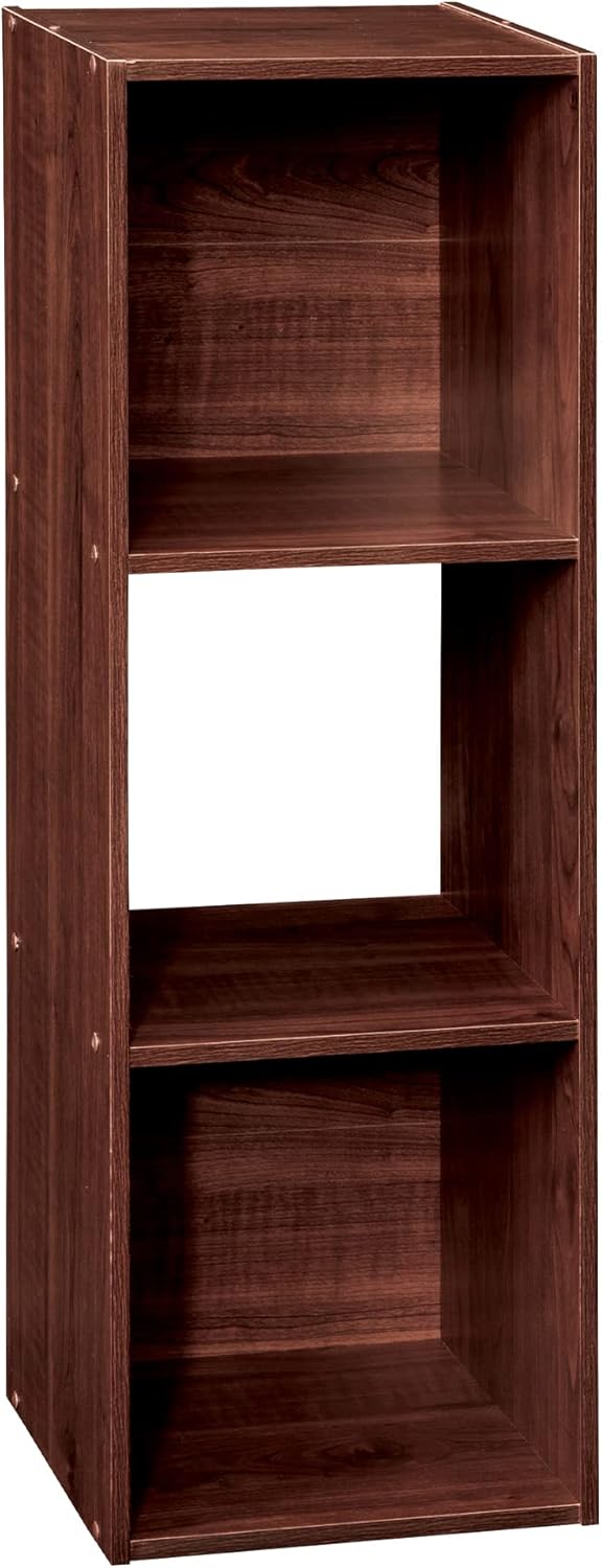 ClosetMaid 9 Cube Laminated Wood Reversible Stackable Open Bookcase Display Shelf Storage Organizer for Home and Office Organization, White