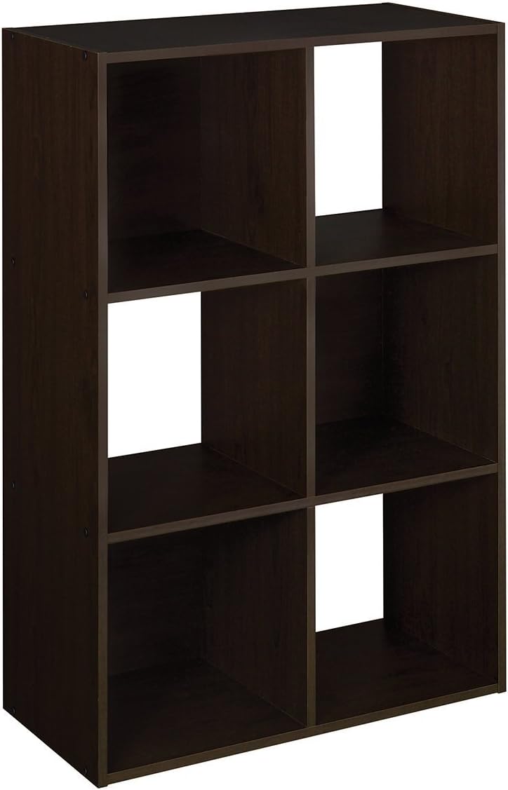 ClosetMaid 9 Cube Laminated Wood Reversible Stackable Open Bookcase Display Shelf Storage Organizer for Home and Office Organization, White