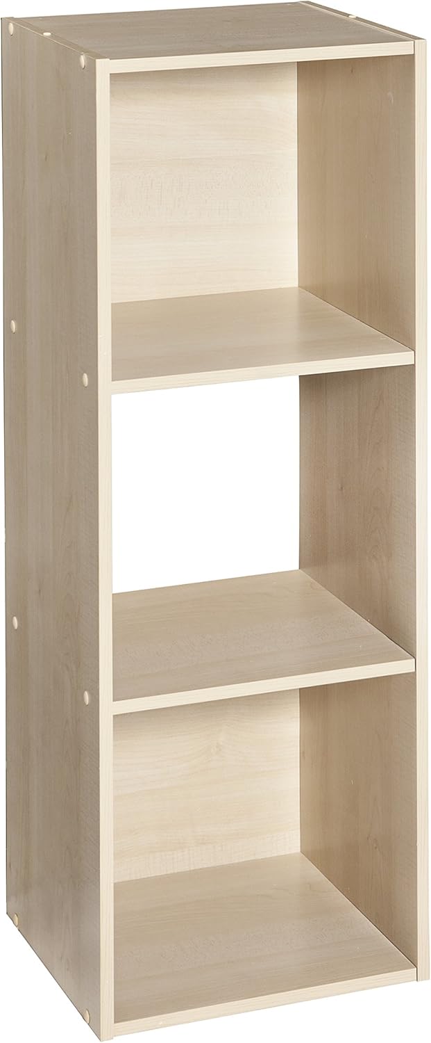 ClosetMaid 9 Cube Laminated Wood Reversible Stackable Open Bookcase Display Shelf Storage Organizer for Home and Office Organization, White